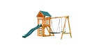Детский игровой комплекс UNIX Kids (6 in 1) Dark Green